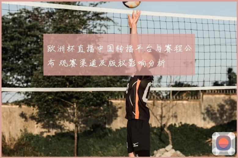 欧洲杯直播中国转播平台与赛程公布 观赛渠道及版权影响分析